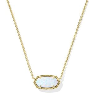 Kendra Scott Gold Necklace with Iridescent Pendant - SELLING TO BEST OFFER